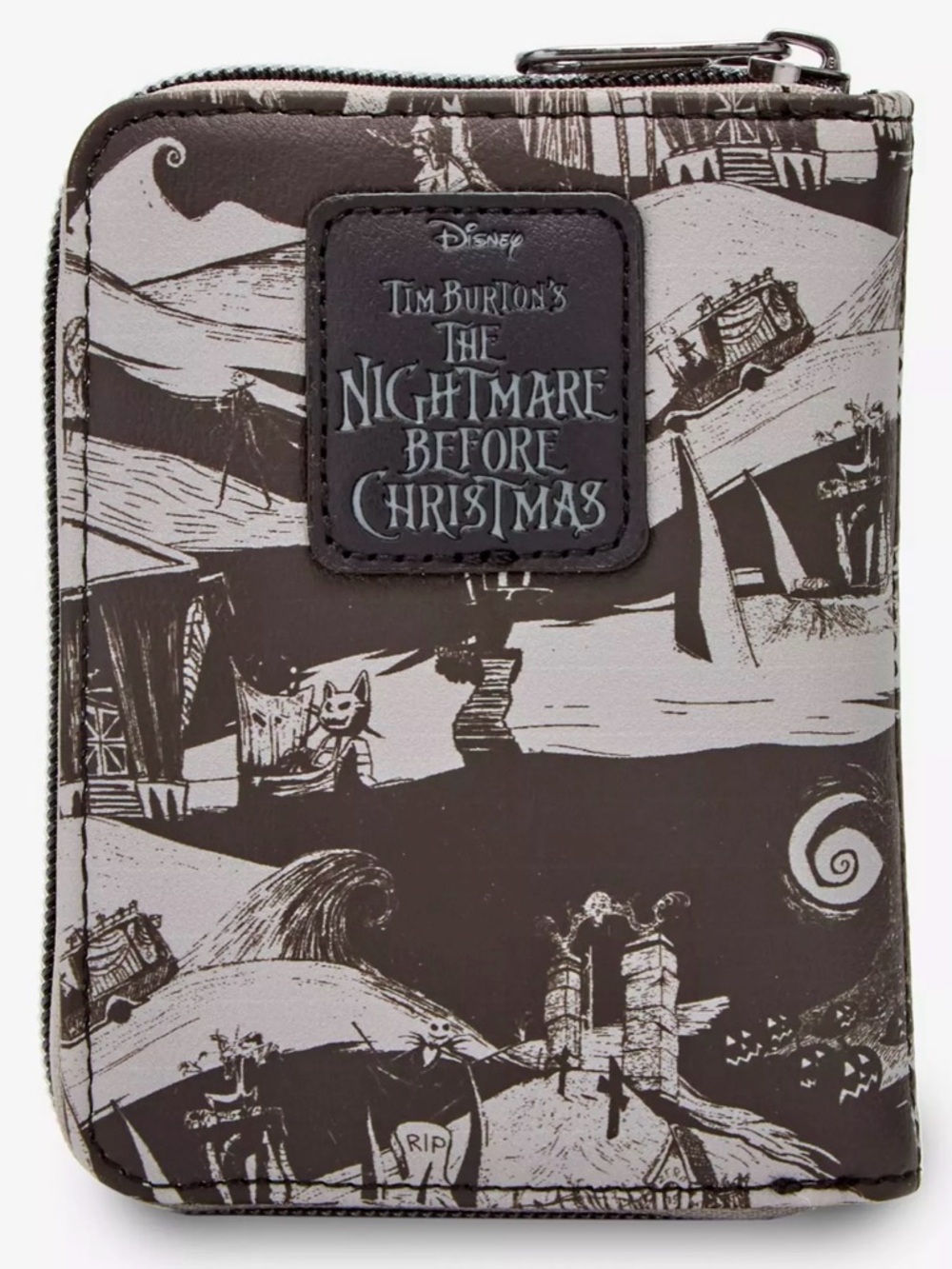 NWT Loungefly The Nightmare Before Christmas Jack RIP Glow Mini Zipper Wallet - Picture 4 of 8